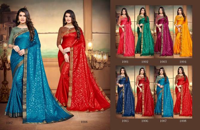 Saroj Silver Queen New Party Wear Silk Fancy Saree Collection
